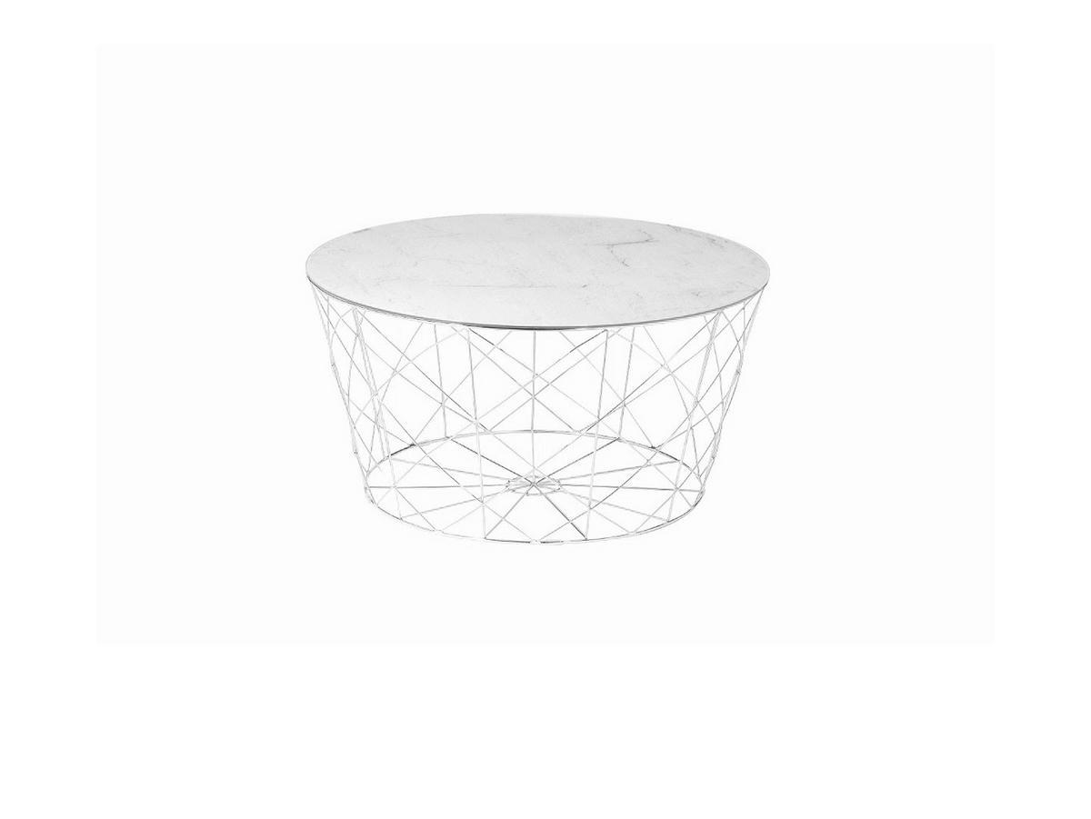 COUCHTISCH in Metall, Glas 80/80/45 cm  - Goldfarben/Weiß, Design, Glas/Metall (80/80/45cm) - Livetastic