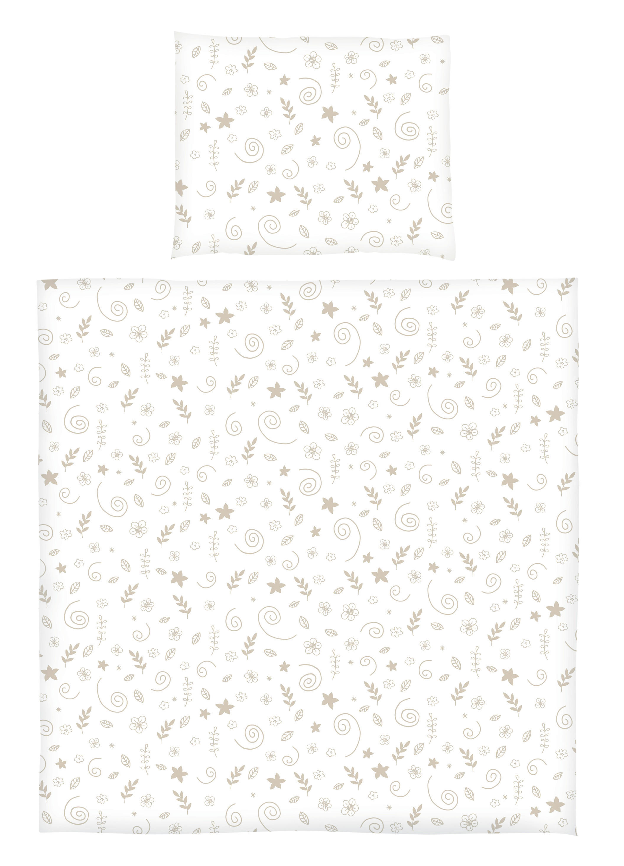 BABYBETTWÄSCHE 80/80 cm  - Taupe, Basics, Textil (80/80cm) - Paschen