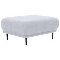 HOCKER in Textil Hellgrau  - Hellgrau/Schwarz, Design, Holz/Textil (93/45/77cm) - Stylife