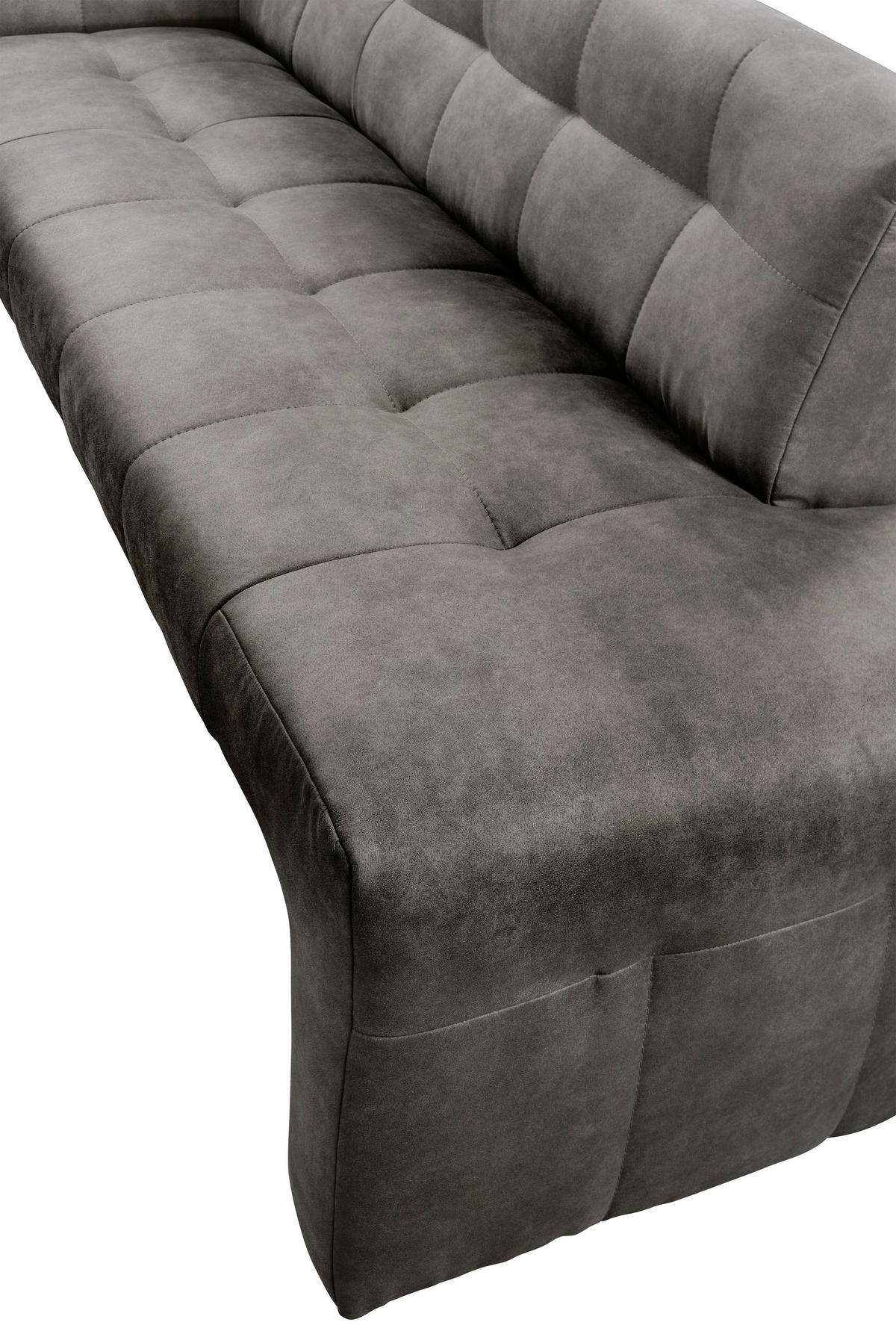 KLUPA KUTNA  antracit  drvo, tekstil, drvni materijal      - crna/antracit, Moderno, drvni materijal/drvo (265/197cm) - Livetastic