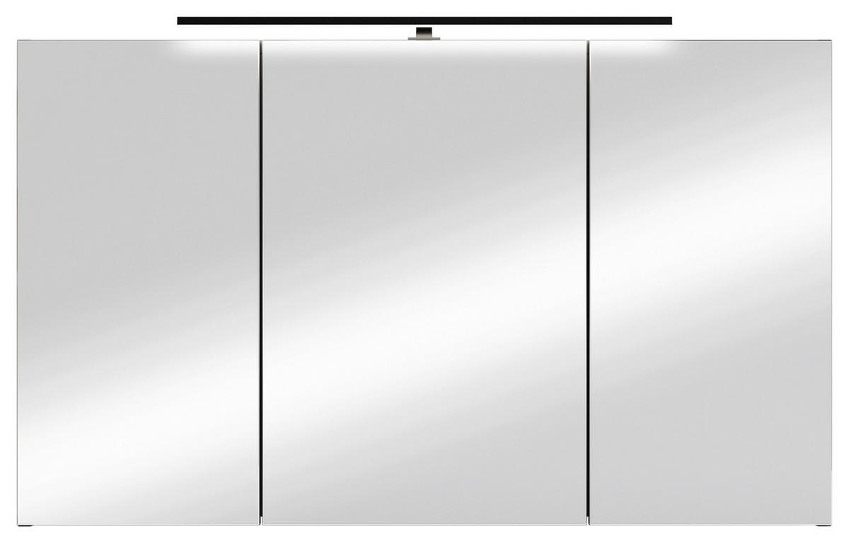 SPIEGELSCHRANK 100/60/20 cm  - Anthrazit, MODERN, Glas/Holzwerkstoff (100/60/20cm) - MID.YOU