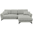 ECKSOFA  in Webstoff Hellgrün  - Schwarz/Hellgrün, MODERN, Kunststoff/Textil (281/189cm) - Carryhome