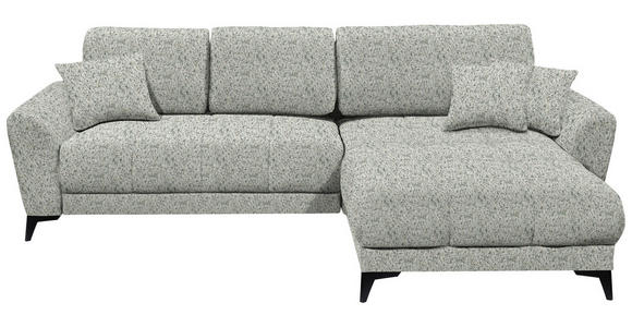 ECKSOFA  in Webstoff Hellgrün  - Schwarz/Hellgrün, MODERN, Kunststoff/Textil (281/189cm) - Carryhome