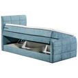 BOXSPRINGBETT 100/200 cm,  in Blau  - Blau, Basics, Holzwerkstoff/Kunststoff (100/200cm) - Xora