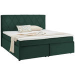 BOXSPRINGBETT 180/200 cm  in Waldgrün  - Waldgrün/Schwarz, Design, Kunststoff/Textil (180/200cm) - Xora