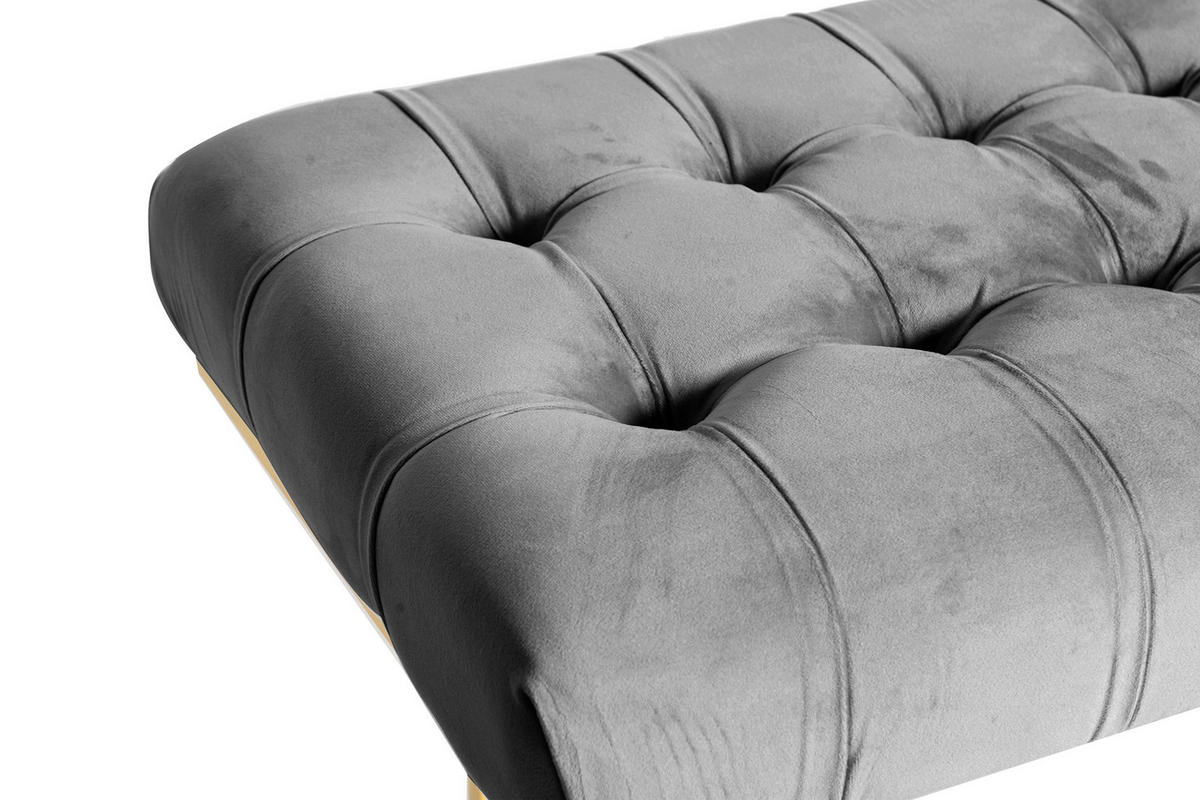 HOCKERBANK in Kunststoff Grau  - Grau, Design, Kunststoff (47/48/100cm) - Kayoom