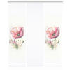 FLÄCHENVORHANG  3 Stück  blickdicht  180/245 cm   - Rosa/Weiß, Natur, Textil (180/245cm)