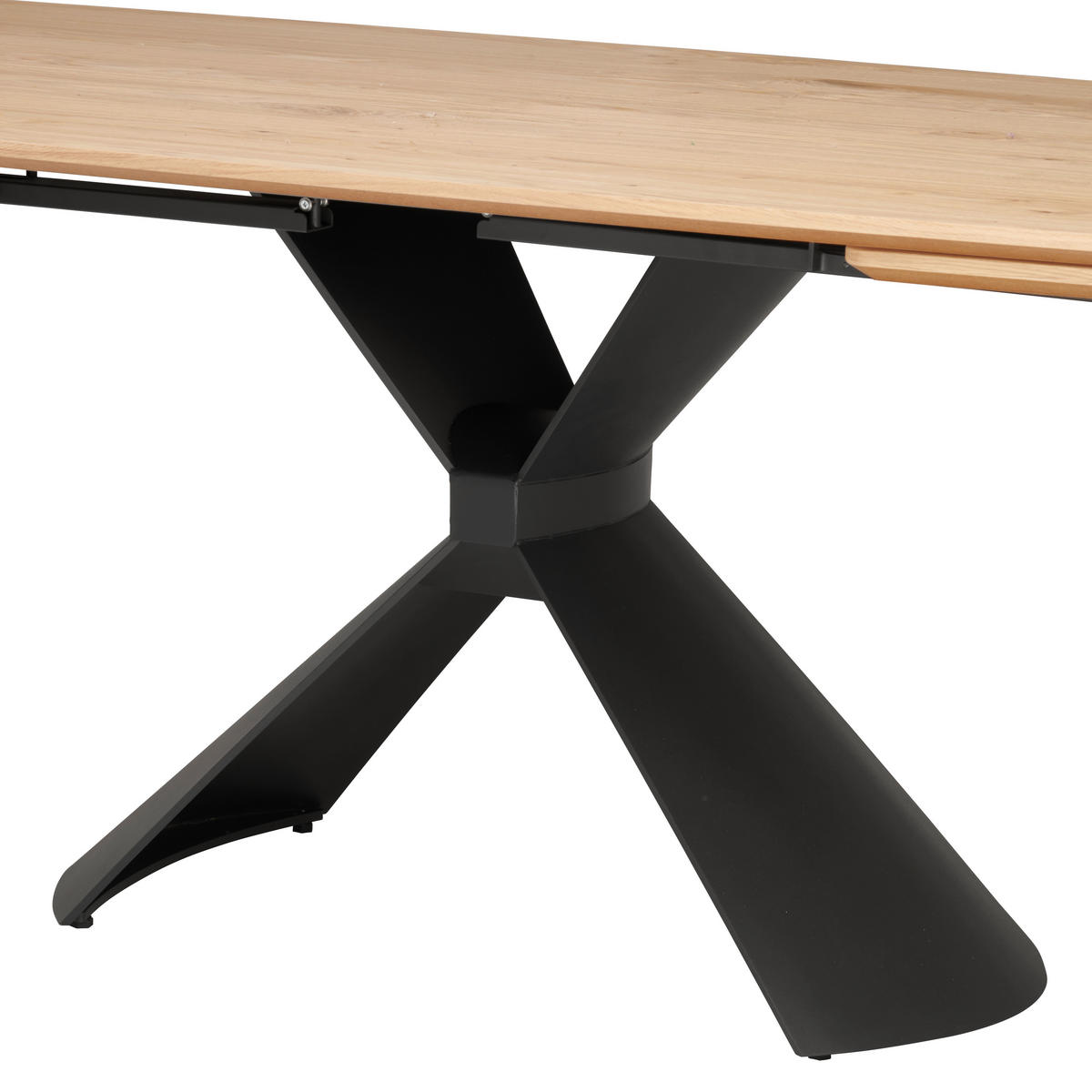 ESSTISCH 190/110/76 cm Echtholz  Holz, Metall in verschiedenen Größen erhältlich, in verschiedenen Holzarten erhältlich oval Anthrazit, Wildeiche  - Wildeiche/Anthrazit, Design, Holz/Metall (190/110/76cm) - Venjakob
