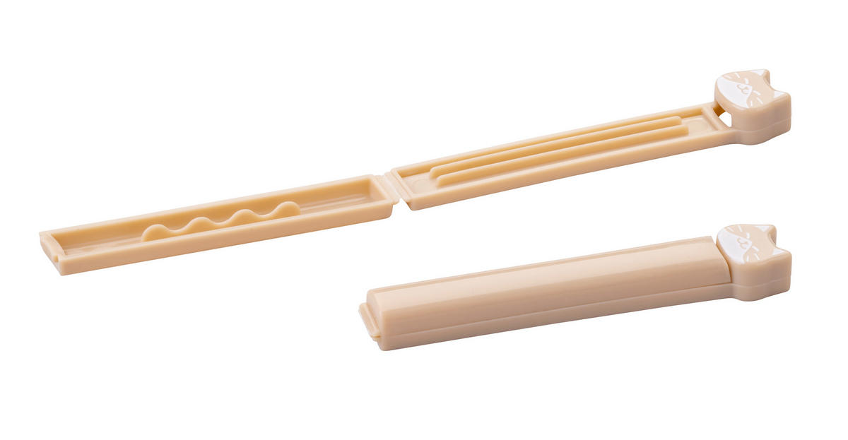 VERSCHLUSSCLIPS  - Beige, KONVENTIONELL, Kunststoff (11,5/2,2/1,5cm) - Fackelmann