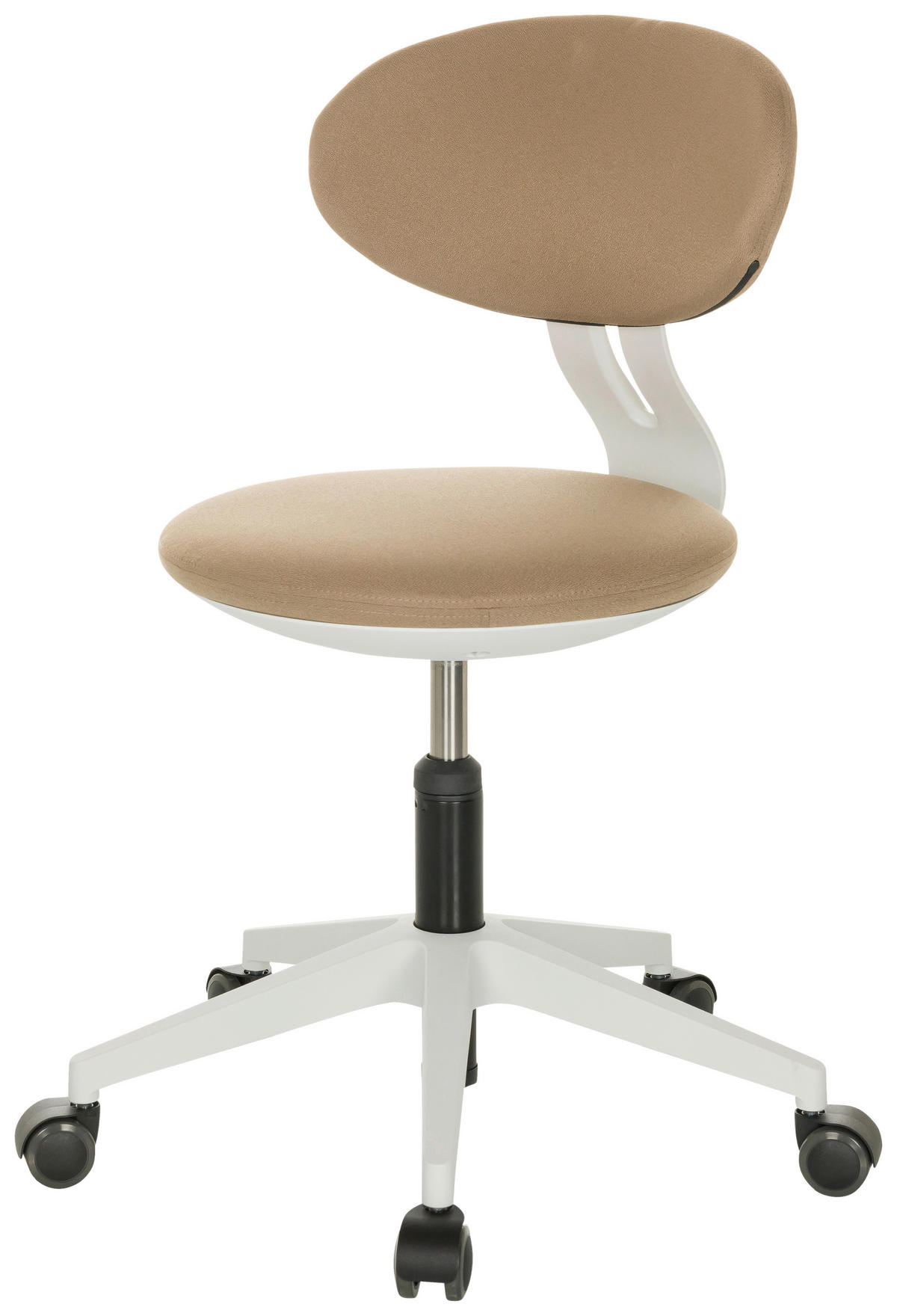 JUGENDDREHSTUHL  in Beige  - Beige/Weiß, Basics, Kunststoff/Textil (42/66-87/52cm) - MID.YOU