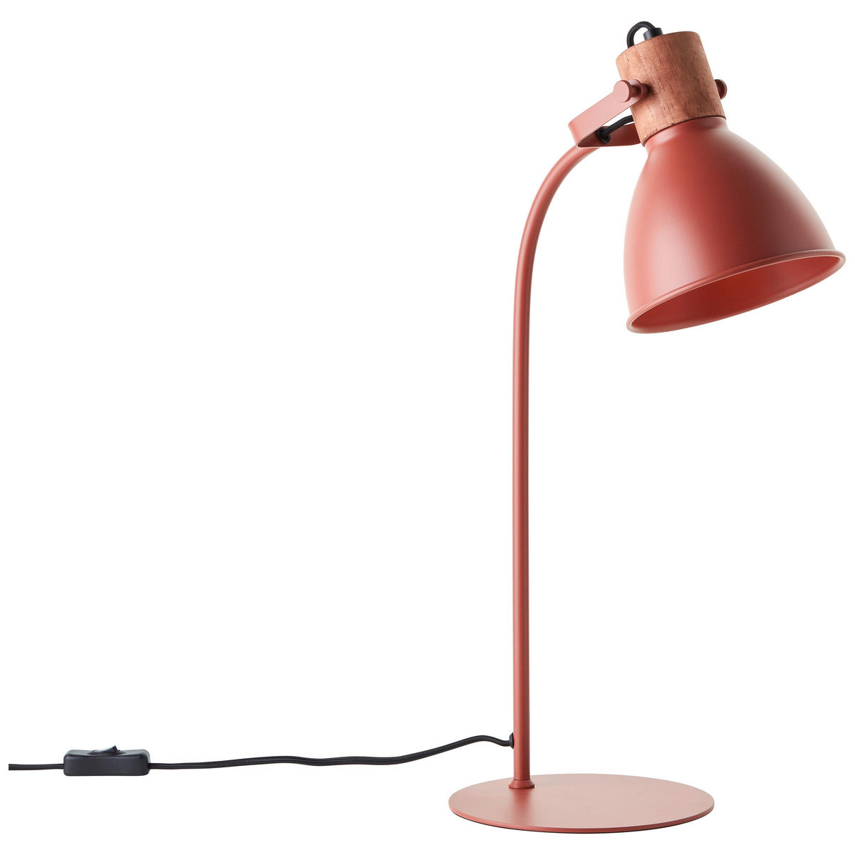 TISCHLEUCHTE - Rot, Basics, Holz/Metall (18/52/28,5cm) - Brilliant
