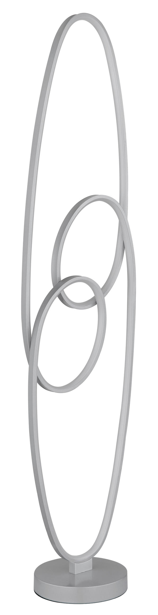 LED SVJETILJKA PODNA  - srebrne boje/prozirno, Design, metal/plastika (29/20/122cm) - Globo