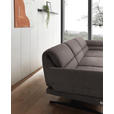 ECKSOFA  in Flachgewebe Greige  279-327/176-217 cm  - Greige/Schwarz, Design, Textil/Metall (279-327/176-217cm) - Dieter Knoll