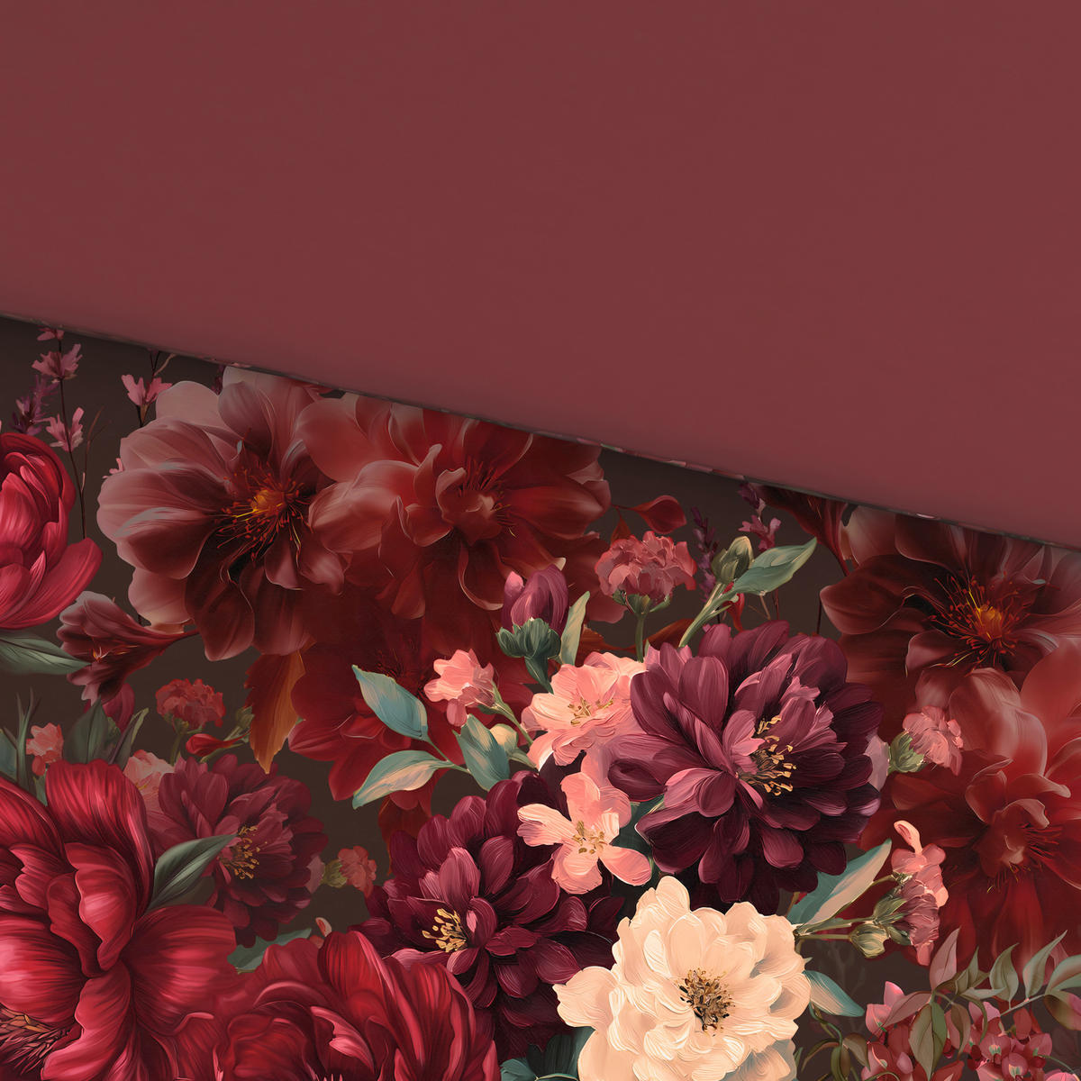 WENDEBETTWÄSCHE 2-teilig Satin 140/200 cm  - Rot, KONVENTIONELL, Textil (140/200cm) - Esposa