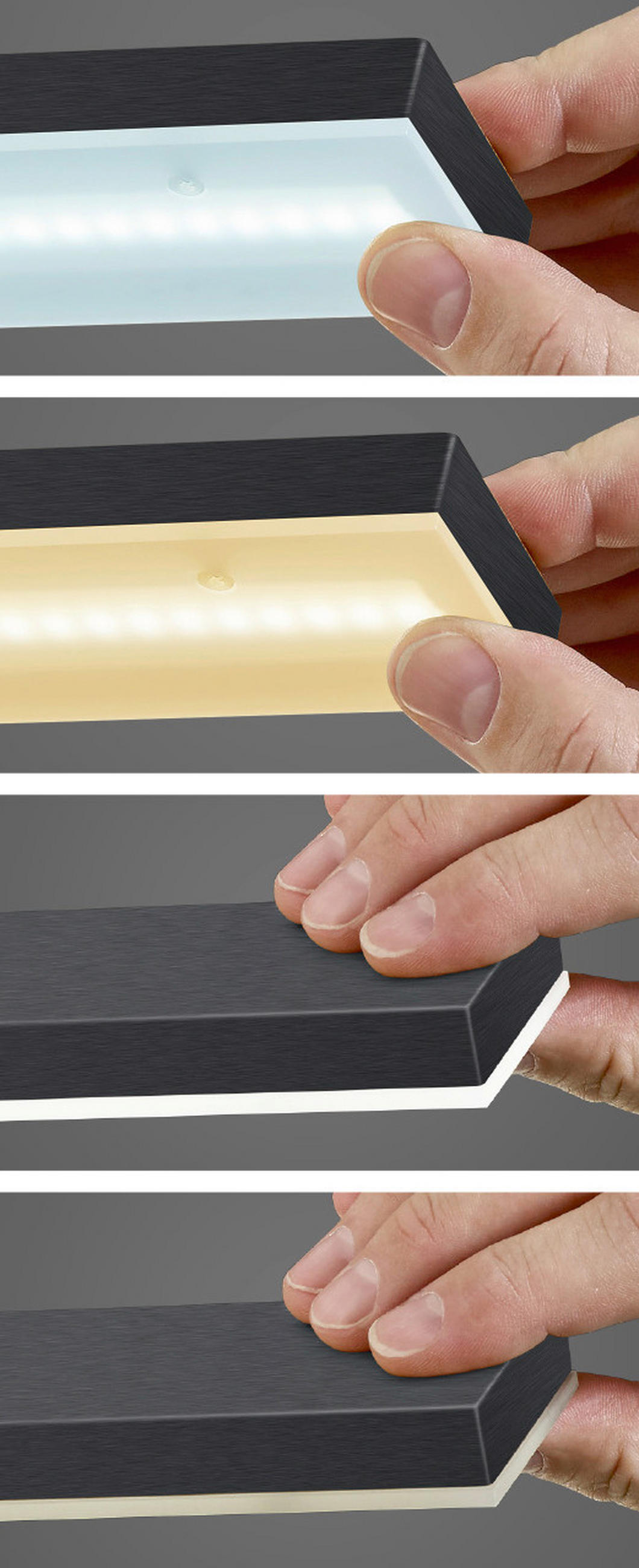 LED-HÄNGELEUCHTE 120/150 cm  - Schwarz, Design, Metall (120/150cm) - BOPP