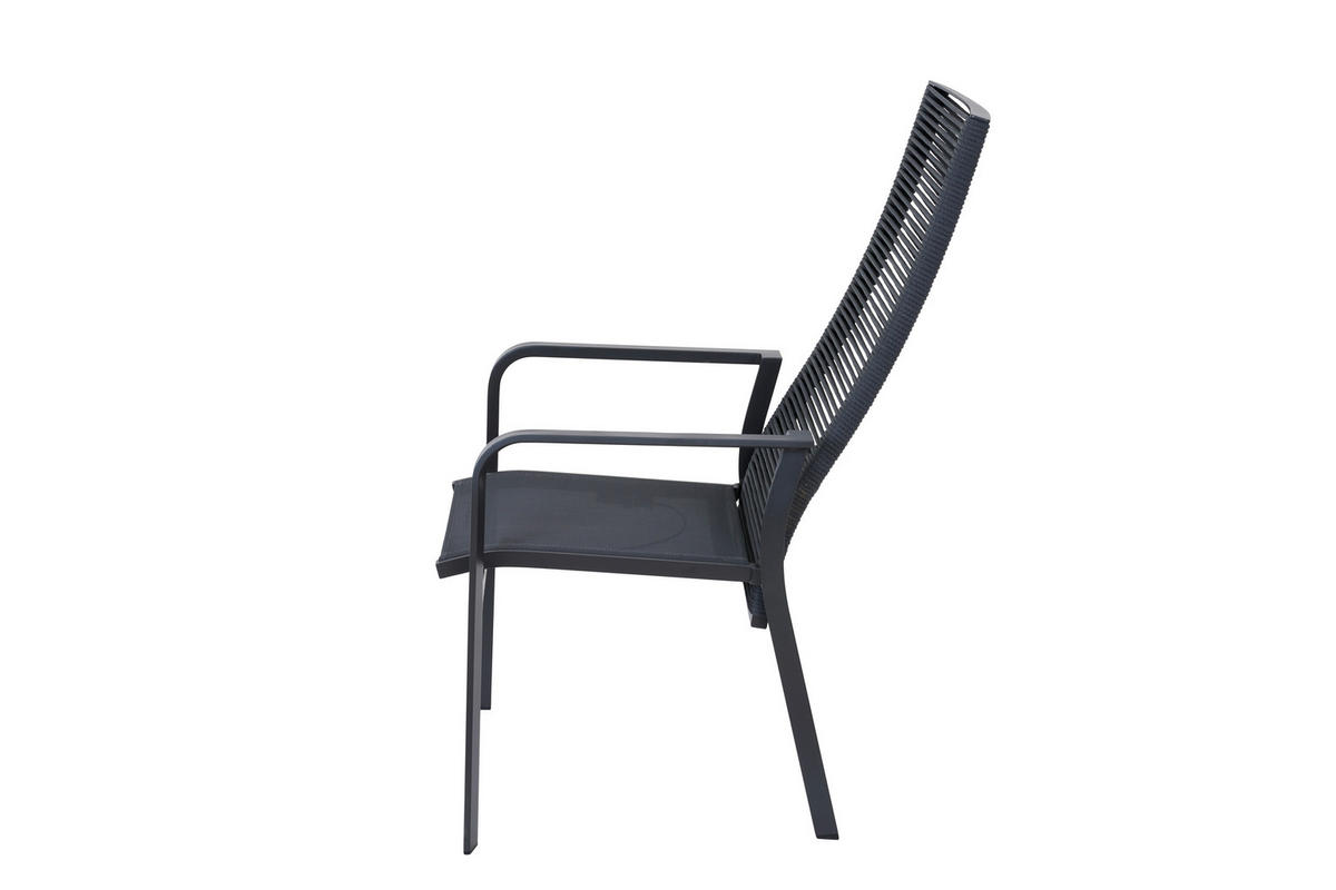 GARTENSESSEL Metall Grau  - Grau, Basics, Metall (60/113/63cm) - Siena Garden