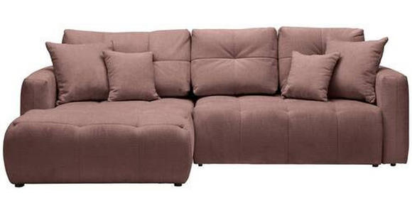 ECKSOFA in Chenille Braun  - Schwarz/Braun, MODERN, Kunststoff/Textil (172/276cm) - Hom`in