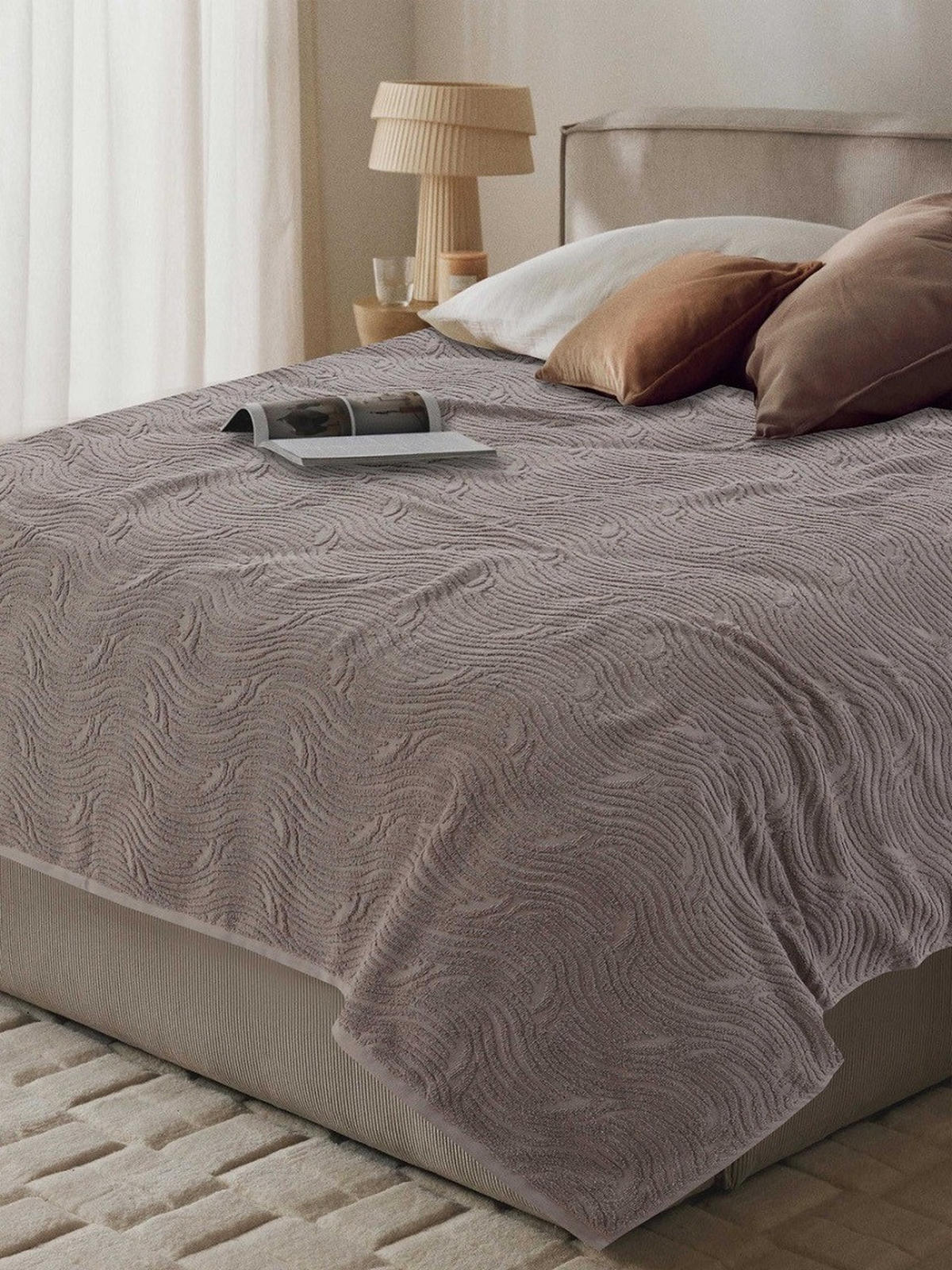 PREKRIVAČ 150/220 cm   - siva, Osnovno, tekstil (150/220cm) - Esposa