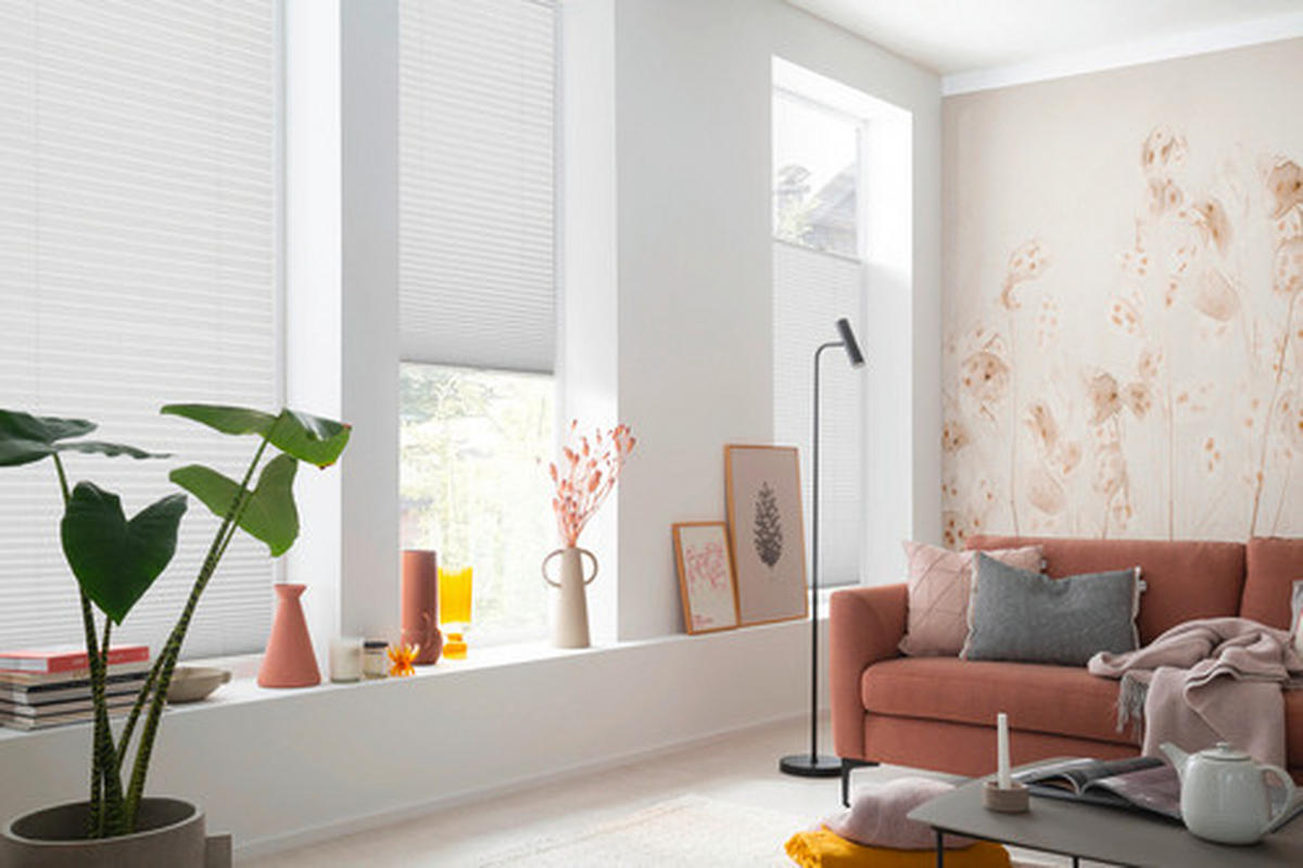 PLISSEE  blickdicht  70/130 cm    - Weiß, Basics, Textil (70/130cm) - Schöner Wohnen