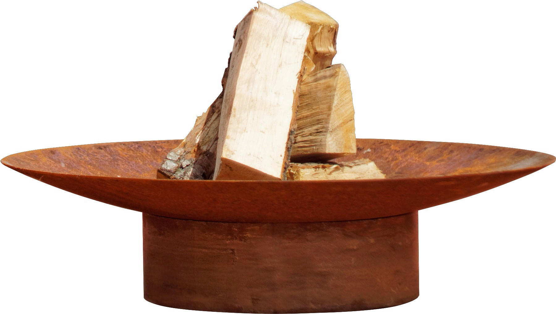 MÍSA NA OHEŇ - rezavá, Basics, kov (58/58/13,6cm)