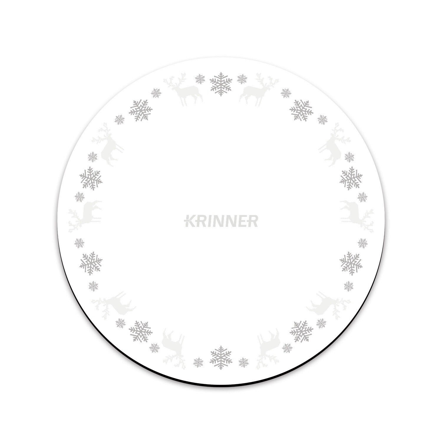 CHRISTBAUMDECKE Weiss  - Weiss, Basics, Kunststoff (60cm)