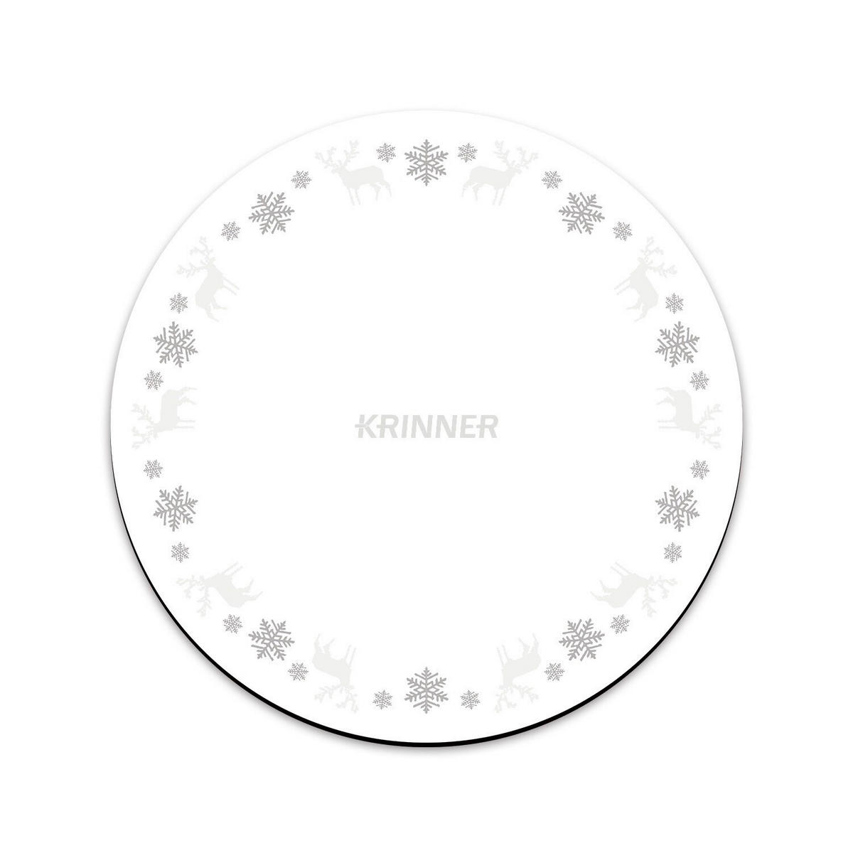 CHRISTBAUMDECKE Weiss  - Weiss, Basics, Kunststoff (60cm)