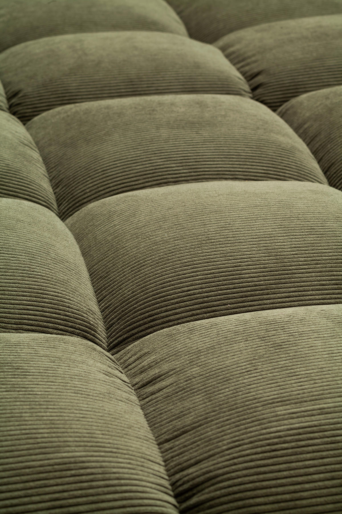 ECKSOFA Feincord Waldgrün  - Waldgrün/Schwarz, Design, Holz/Textil (215/288cm) - Pure Home Lifestyle