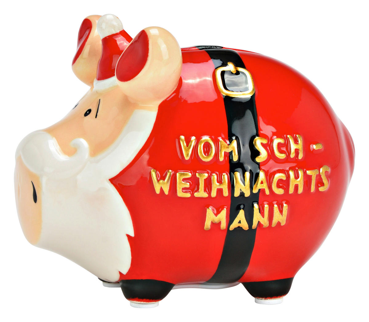 SPARDOSE - Rot, Basics, Keramik (12,0/9,0/9,0cm) - X-Mas