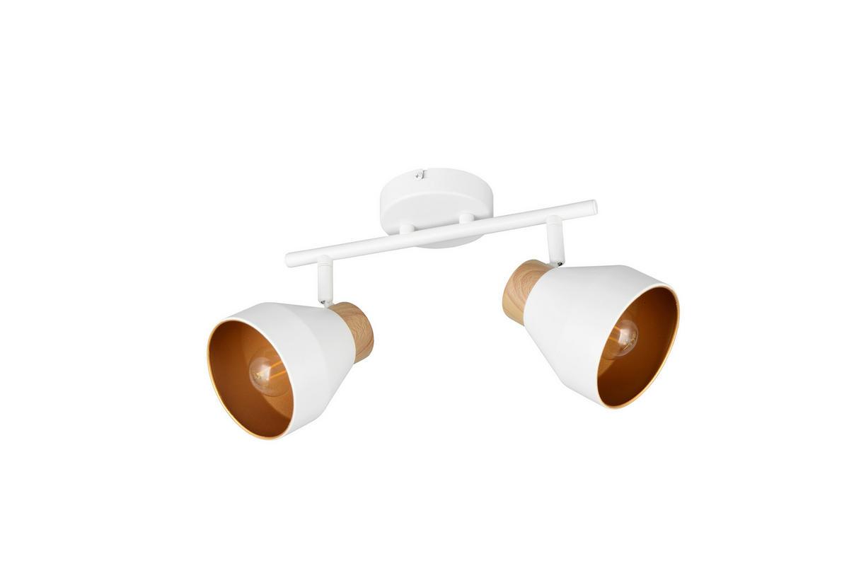 SPOTLIGHT 32/21/15 cm   - vit/brun, Lifestyle, metall (32/21/15cm)