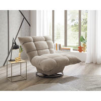 SESSEL in Chenille Taupe  - Taupe/Schwarz, MODERN, Textil/Metall (100/83/94cm) - Livetastic