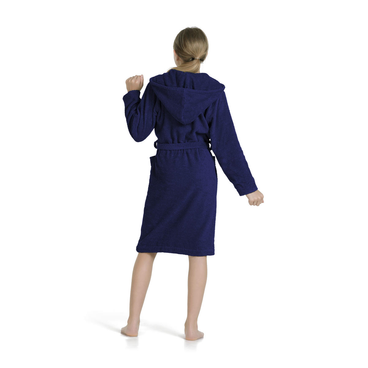 KINDERBADEMANTEL 140  - Dunkelblau, Basics, Textil (140null) - Moeve