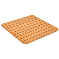 GARTENTISCHPLATTE 80/80/1,8 cm Holz  - Teakfarben, Design, Holz (80/80/1,8cm) - Zebra 