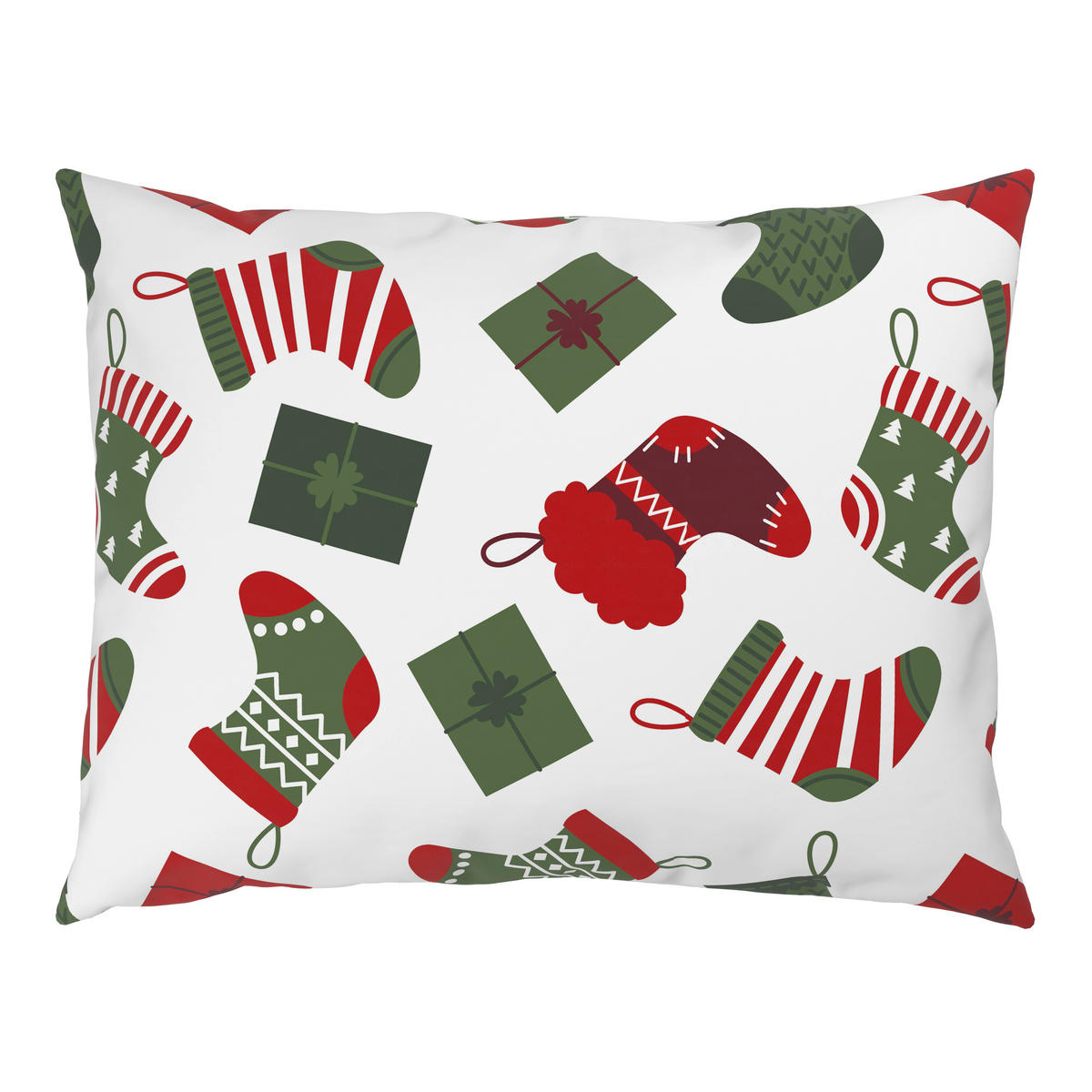 BETTWÄSCHE 2-teilig Renforcé 140/200 cm  - Rot/Weiß, Design, Textil (140/200cm) - X-Mas
