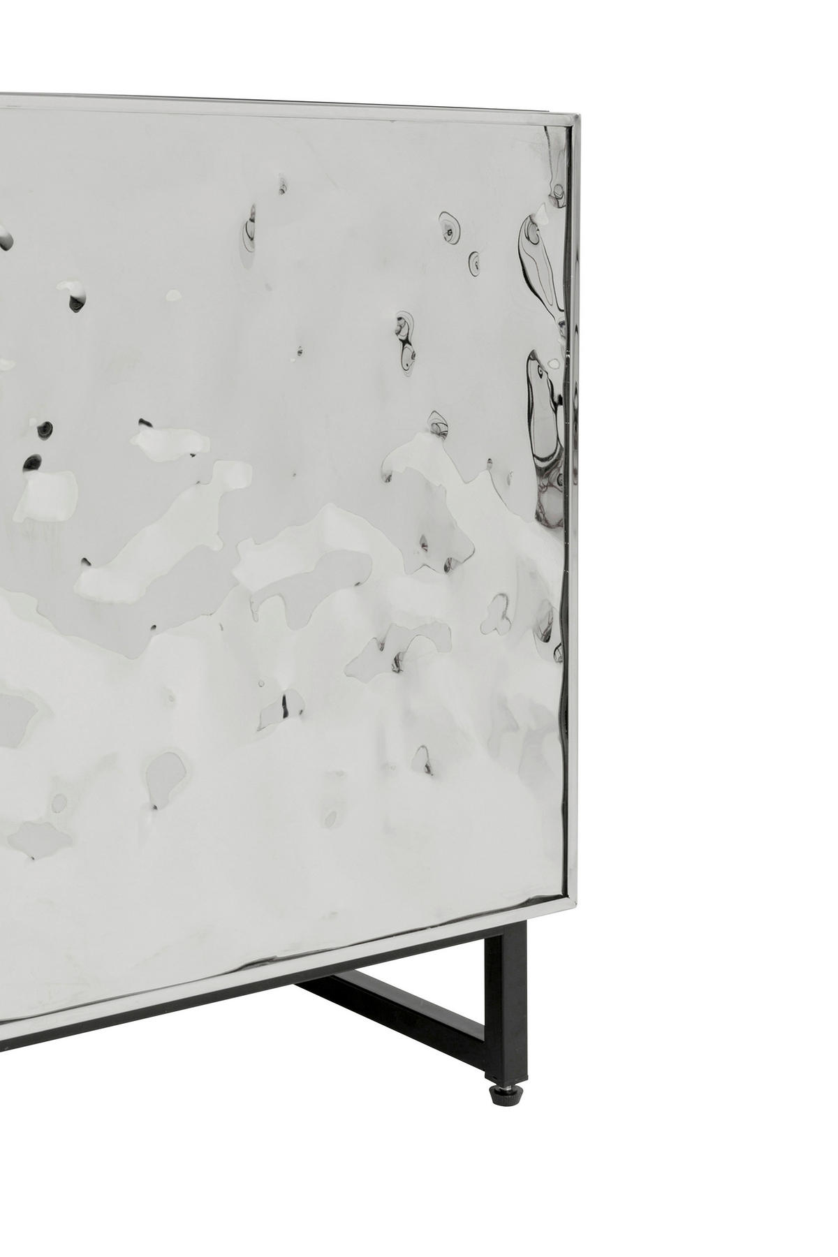 KOMMODE , 40/50/39 cm,  - Chromfarben/Schwarz, Design, Holzwerkstoff/Metall (40/50/39cm) - Kare-Design