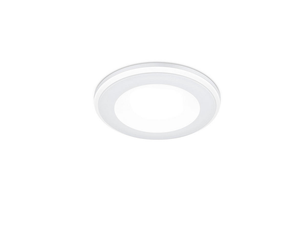 LED-EINBAUSPOT Aura 8,2 cm  - Weiß, Basics, Kunststoff (8,2cm) - Trio Leuchten