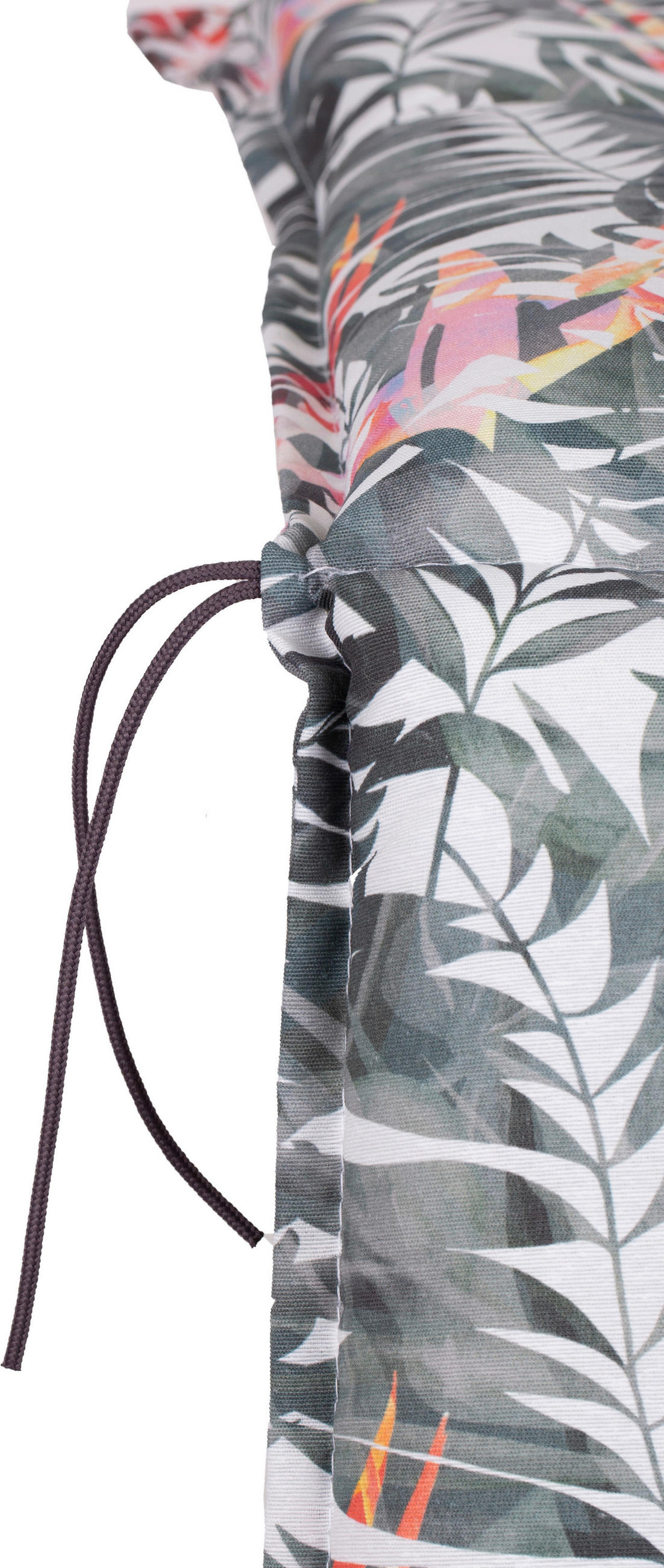 SESSELAUFLAGE Blätter  - Grau, Basics, Textil (118/46/8cm) - Gardenson