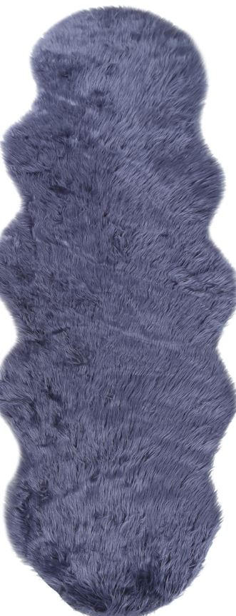 KUNSTFELL 60/180 cm Blau  - Blau, Basics, Textil/Fell (60/180cm) - Ambia Home