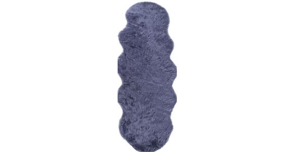 KUNSTFELL 60/180 cm  - Blau, Basics, Textil/Fell (60/180cm) - Ambia Home