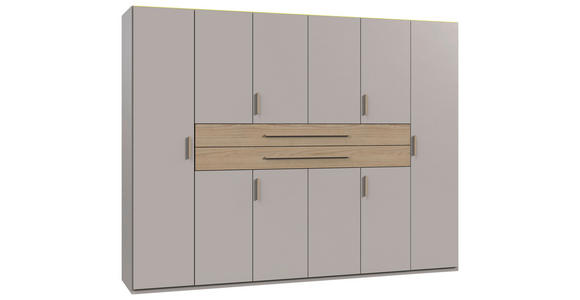 KLEIDERSCHRANK  in Eichefarben, Kaschmir  - Kaschmir/Eichefarben, MODERN, Holzwerkstoff (270/208/65cm) - Carryhome