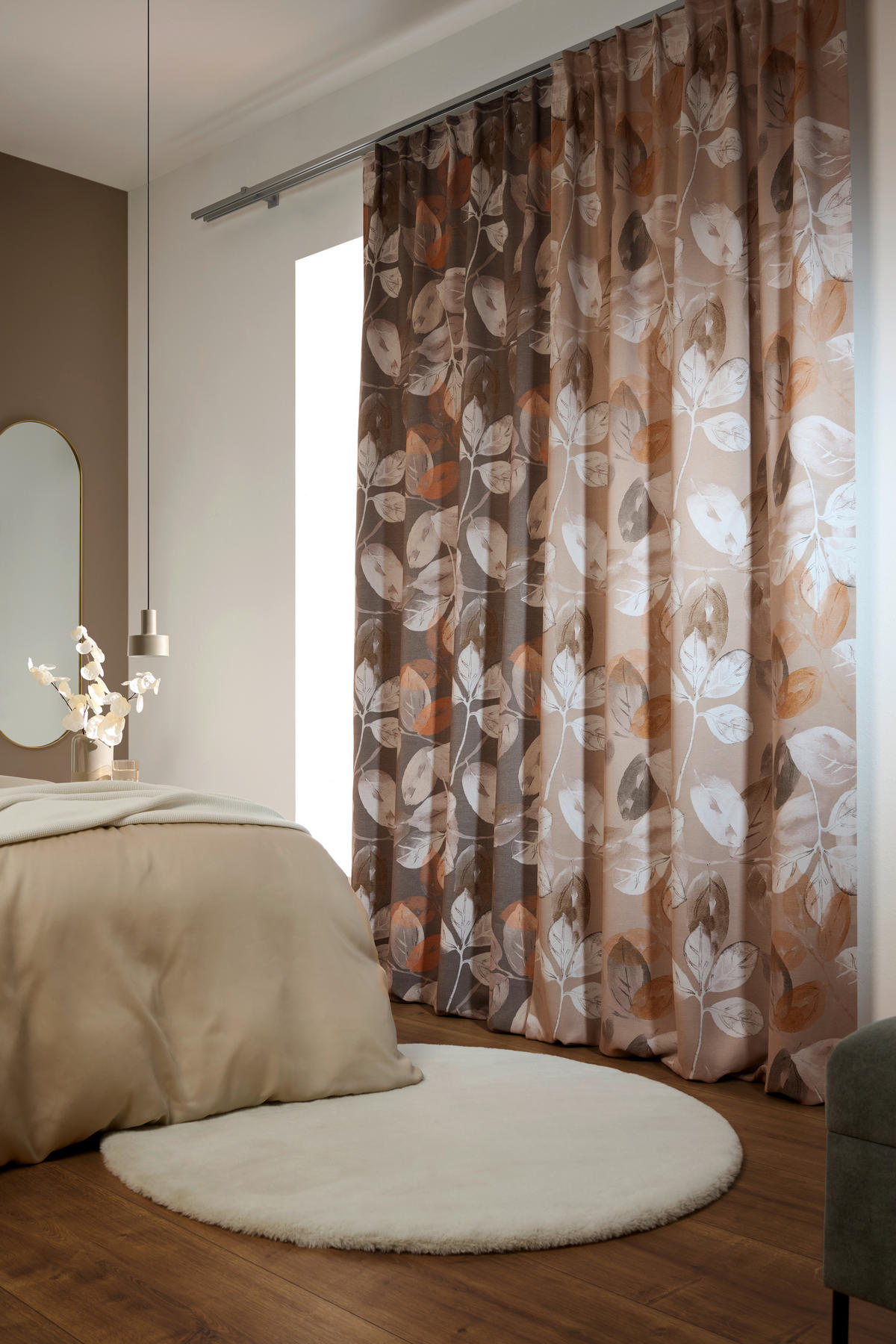 DEKOSTOFF per lfm Verdunkelung  - Kupferfarben, Basics, Textil (145cm) - Esposa