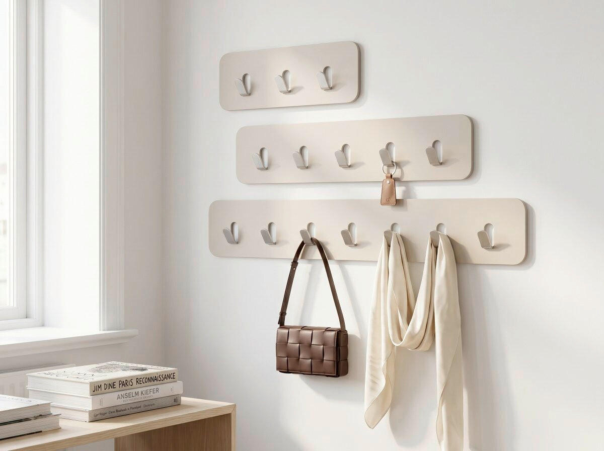 HAKENLEISTE  in Creme  - Creme, Design, Metall (70/10/3cm) - Xora