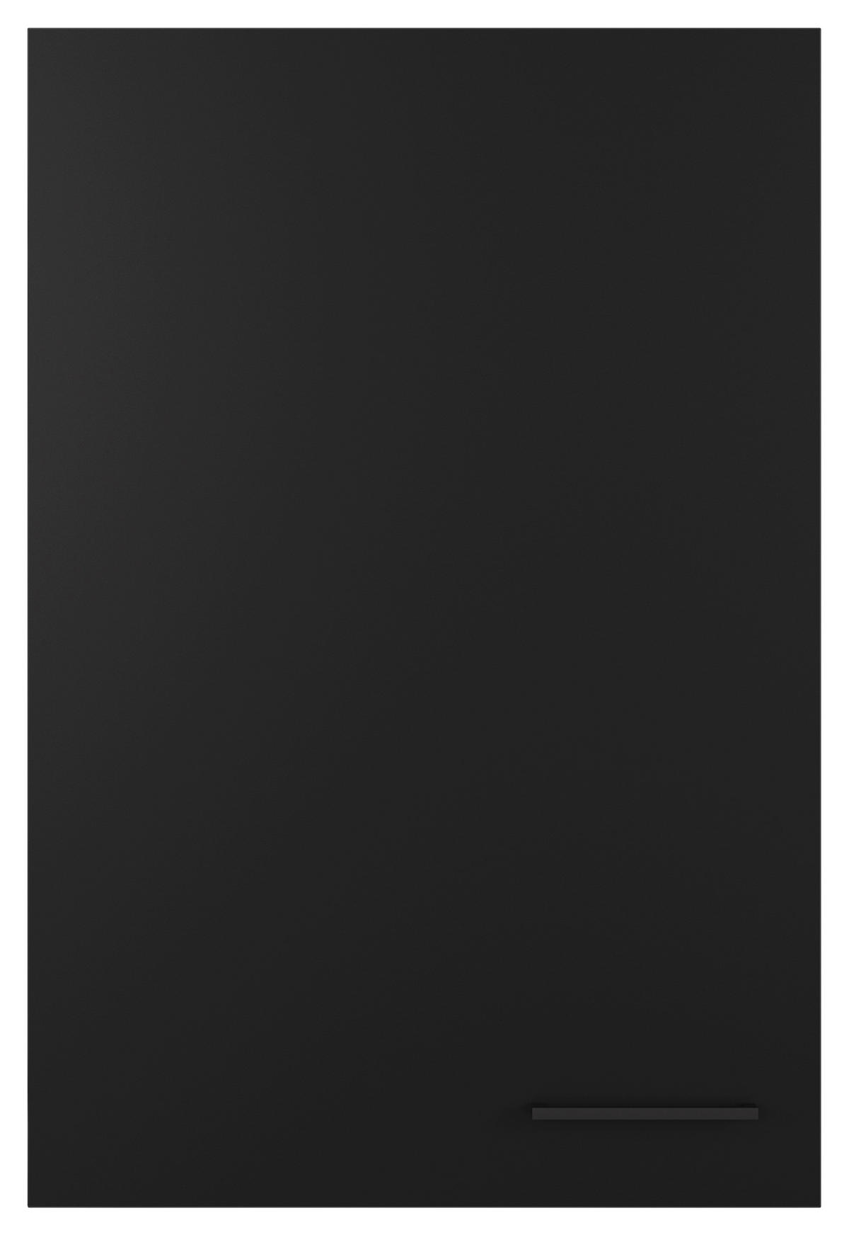 KÜCHENOBERSCHRANK 60/89/32 cm  in Schwarz, Eichefarben  - Eichefarben/Schwarz, KONVENTIONELL, Holzwerkstoff/Metall (60/89/32cm) - FlexWell