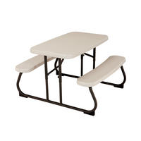KINDER-GARTENSET Metall, Kunststoff  - Grauweiß, KONVENTIONELL, Kunststoff/Metall (90/54/83cm) - Ambia Garden