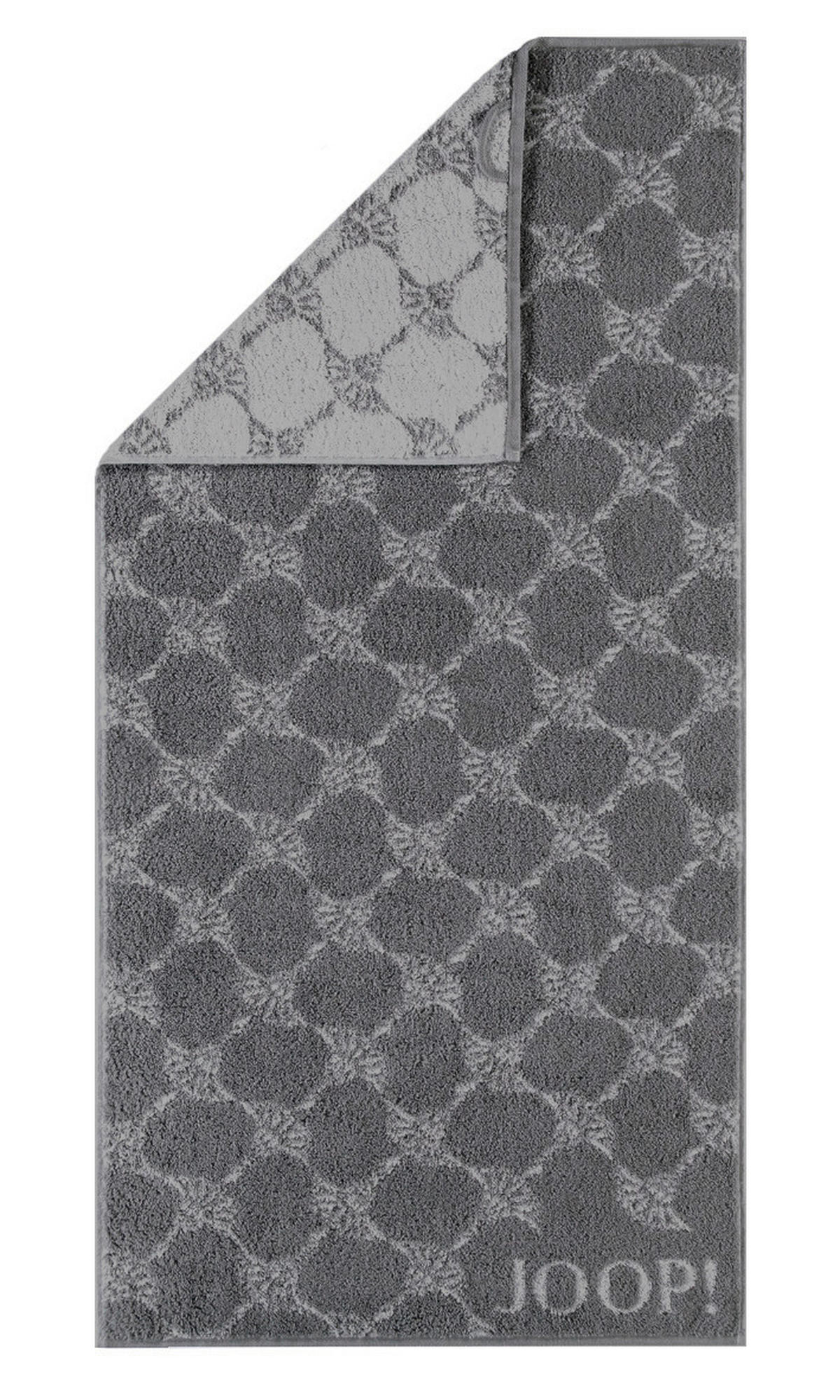 SAUNATUCH CORNFLOWER Anthrazit  - Anthrazit, Basics, Textil (80/200cm) - Joop!