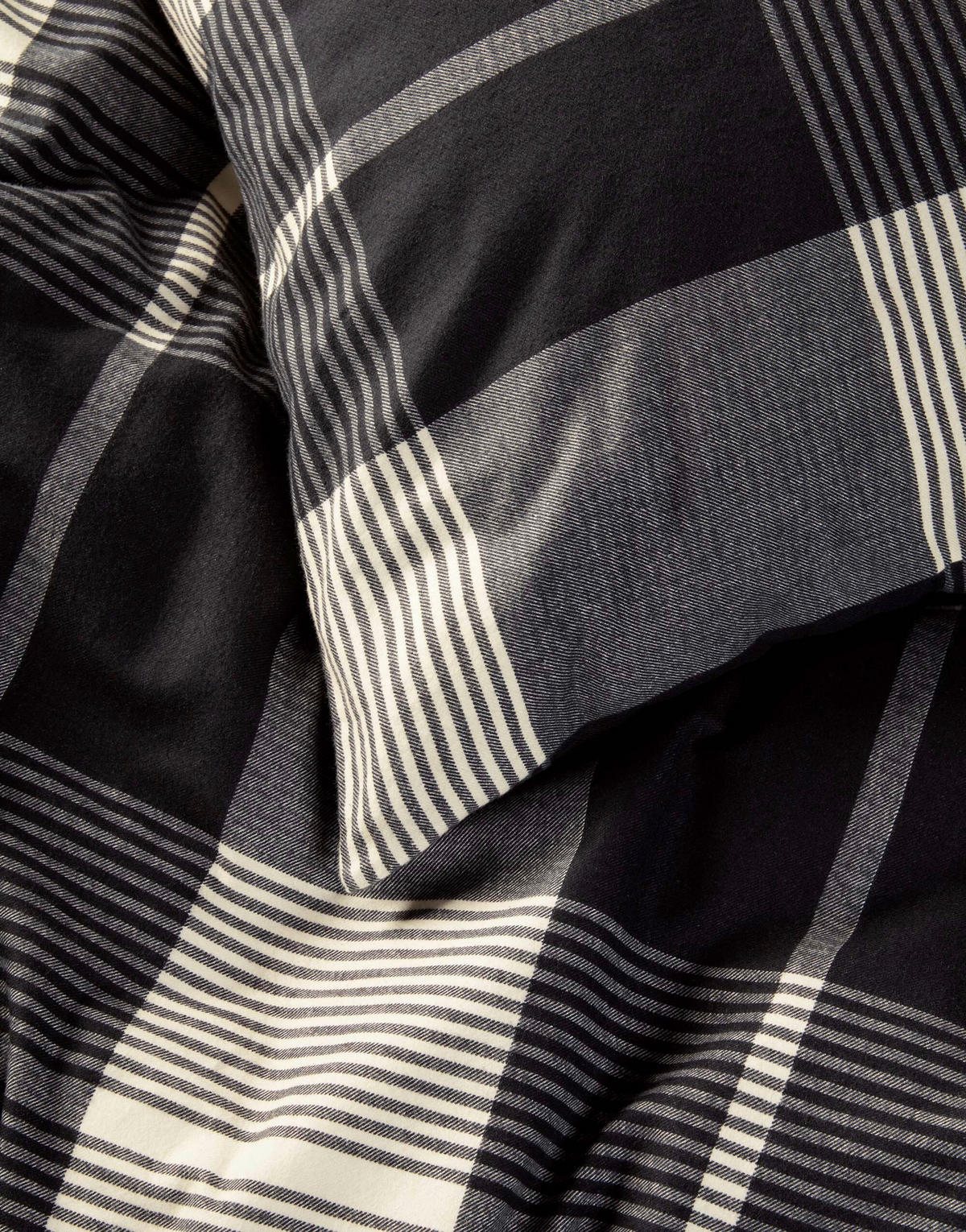 BETTWÄSCHE Alvar Flanell 200/200 cm  - Schwarz, KONVENTIONELL, Textil (200/200cm) - Marc O'Polo