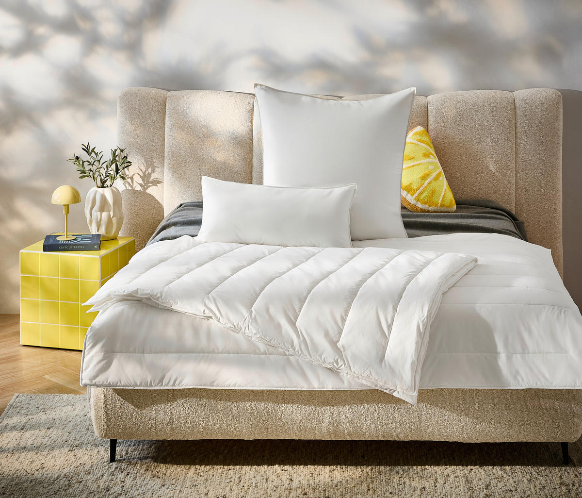 LETNÍ PŘIKRÝVKA, 135/200 cm, polyester - bílá, Konvenční, textil (135/200cm) - Centa-Star