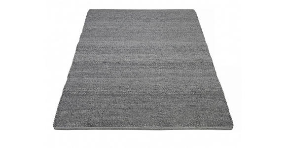 HANDWEBTEPPICH 170/240 cm Helsinki  - Anthrazit, Basics, Textil (170/240cm) - Linea Natura