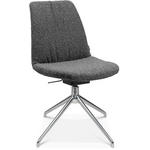 STUHL  in Aluminium Flachgewebe Metall, Textil  - Alufarben/Grau, Design, Textil/Metall (46/81,5-84,5/55cm) - Johann Jakob