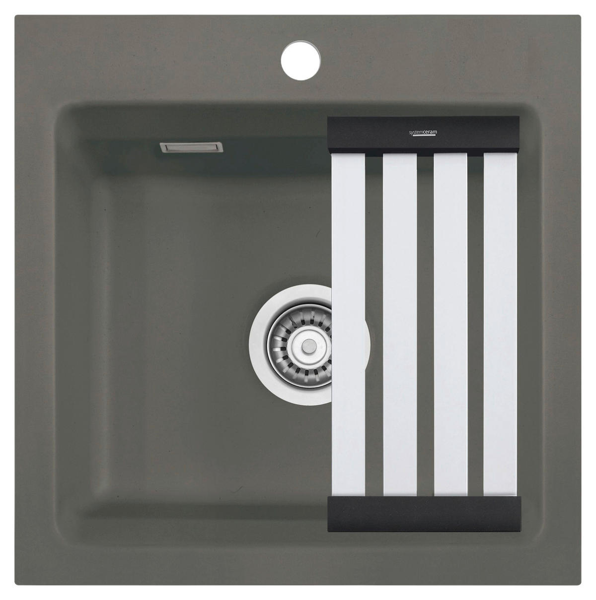 SPÜLE Kara 51 / 50030180  - Dunkelgrau, Basics, Keramik (51/20/51cm) - Systemceram