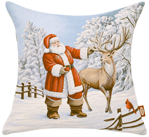 PREVLEKA ZA BLAZINO  NOEL FROST  45/45 cm       večbarvno  - večbarvno, Basics, tekstil (45/45cm) - X-Mas